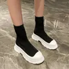 Casual Shoes Slip-on Loafers Summer Women's High Top Sneakers On Platform Woman-shoes Tennis Female Thick Sole Heels Mesh Roses Trainer