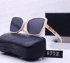 Gafas de sol de diseñador Hombres Mujeres Moda Triángulo Logo Lujo Marco completo Sombrilla Espejo polarizado Protección UV400 Gafas Gafas de sol con caja