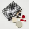 Cosmetic Bags Makeup Bag Storage Plaid Toiletry Brush Clutches Organizer Fashionable Dressing Handbag Large Capacity