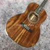 00045 Model, Koa Houten Akoestische Gitaar, 100% Echte Abalone Akoestische Elektrische Gitaar, Massief Koa Houten Top, 39 Inches, Gratis Verzending