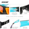 Kdeam nouvelles lunettes de soleil polarisées carrées lunettes de pêche en plein air nettoyage et renforcement charnière kd3001