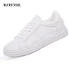 Skor 229 Wawfrok Women Casual Summer 2024 Spring Mesh Leather Flats Woman Fashion Breatble Sneakers