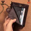 Fashion Mens Wallet for Men Leather Zipper Wallet Card Holder Designer Wallet Large Capacity Luxury Purse Wallet RFID Anti-magnetic