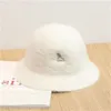 Caps Autumn Ball and Winter Women039s New Rabbit Pur Pure Color Korean Fisherman Hat Kangol Kangaroo Embroidery Warm Allmatch Bucket Hat8188690 8188690