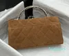 2024 Purses Luxury Double Diamond Checker Clutch Crossbody Bag Overlapping Handle Bag