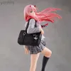 Action Toy Figures 23cm DARLING In The FRANXX 02 Anime Girl Figure School Uniform Zero Two Sexy Action Figure Adult Colletible Model Doll Toys Gift 240322