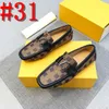 40Modal lyxiga avslappnade män äkta läderskor Summer Breattable Green Men's Designer Loafers läderskor Sapato Masculino Zapatos Hombre US4-12