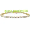 Manufacturer Women Lab Created Moissanite Tennis Bracelet in 18k Gold-Plated 925 Sterling Silver Tennis Bracelet