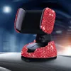 Mobiltelefonmonteringsinnehavare Nya bling Universal mobiltelefonhållare för Car Air Vent Mount Stand GPS -innehavare för iPhone Samsung Pink Car Accessories for Woman 240322