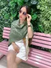 Scarves Horse Print Green Cashmere Silk Wool Scarf 135CM Hems Roller Scarfs Designer Luxury Shawl Pashmina Women Winter Blended