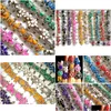 Klusterringar 50st Colorf Beautif Women Charm Emamel Flower Size Justerade damer Girls Födelsedagspresent Wholesale Jewelr Dhgarden Dhuqo