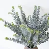 Fleurs décoratives 75 cm plantes artificielles feuilles d'eucalyptus vert branches pour la maison jardin décoration de mariage cadeau bouquet de fleurs table