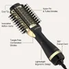 Jayfond Hair Surowar Brush Volumizer, Ionic Technology, Alci Safety, 360 Obrotowy sznurek, złoto