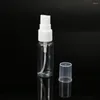 Förvaringsflaskor flytande parfym tom spray flaska påfyllningsbar bärbar transparent plastatomiserare för reseflaskesats