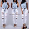 Jeans pour femmes 2024 Designer Mens Miri Fashion Cool Style Denim Pantalon Mort Ripped Biker Broderie Luxe Noir Bleu Jean Drop Livrer Dhwhz