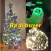 10PCS USB LED String Lights Copper Silver Wire Garland Light Waterproof LED Fairy Lights For Christmas Wedding Party Decoration