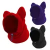 Dog Apparel Winter Hat Cute Personality Drawstring Headgear Washable Ears Hoodie Head Wrap Neck Warmer Scarf Pet Accessories