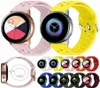 Pulseira de silicone macio para samsung galaxy watch active 2 40mm 44mm pulseira de borracha esportiva substituição7317365