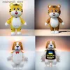 Poupées en peluche Chiens gonflables portables pandas géants ours polaires poupées de dessin animé lapins gonflables tigres mascottes en peluche jeu de rôle Q240322