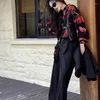 Kvinnors blusar långärmad kinesisk stil damer skjortor sommar koreanska trycktoppar vintage streetwear kläder 2024 knappar