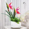 花瓶モダンな陶器の花瓶偽の花の飾りFengshui Home Livingroomテーブル