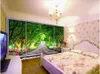 Wallpapers op maat Po 3d behang groene bossen en bloemen parcours achtergrond muur kamer home decor muurschilderingen voor muren 3 D