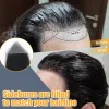 Toupees Natural Human Hair Pieces Toupee Men Forehead Hairpiece Patch Invisible Seamless Ultra Thin Skin PU Men's Capillary Prosthesis