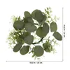 Decorative Flowers Garland Decoration Rings Party Wreath Wreaths Eucalyptus For Pillars Pe Farmhouse Plants Artificial Hanging