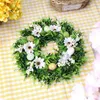 Decorative Flowers Easter Wreath Artificial Spring Wreaths With Eggs Outdoor Garland Flower Floral Rustic And Farmhouse Home