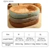 kennels pens Square pet dog bed warm puppy kennel mat cat plush mat house super soft winter thickened sofa nest Y240322