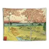 Tapisseries HD vue du coucher de soleil à Meguro Edo par Utagawa Hiroshige tapisserie haute définition choses à pièce sur le mur