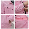 Grande taille hommes Denim veste rose lâche mode décontracté Jean manteau mâle surdimensionné Simple couleur unie vêtements d'extérieur 6XL 7XL 8XL 240309