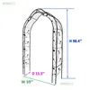 Bågar arbours pergolas bridge metall trädgård montera ly med 8 stilar arbor trellis klättring växter stöder rosbågen utomhus parti ev otyjb