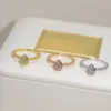 Tröpfchenförmiger Ring aus 925er Sterlingsilber, galvanisiert, 18 Karat Gold, voller Sterne und Jade-Fruchtfleisch, modisches Temperament, Ring im leichten Luxusstil