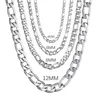 Pendentifs en argent Sterling 925 pour hommes et femmes, chaîne de 4MM/6MM/8MM/12MM, collier de 16 à 30 pouces, bijoux à la mode haut de gamme