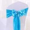 10pcs50pcs100 st satinstol Båge Sashes Wedding Knots Ribbon Butterfly Tie For Party Event El Banquet Home Decoration 240307