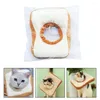 Hundkläder krage husdjur bröd form dekorativ katt kreativ nackkott