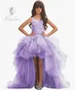 Robe à fleurs pour filles, jolie princesse, première Communion, fête de mariage, devant court et dos Long, Style 240313