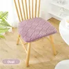 Pillow 1PC Oval Plush Dining Chair Seat For Home Thickened Warm Non-slip Car Sofa Removable And Washable S 40x43cm