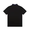 2024 MENS Polos Letnia koszula odzież Bawełniany krótki rękaw Business Casual Striped Designer Homme Camisa Breathable M-3XL97