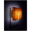 Night Lights Tree Light Bonsai Rustic Decor Of Life Drop Delivery Lighting Indoor Dh1E5