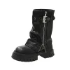 Boots Designer Shoes for Women 2023 Street Fashion Sone grossa Botas femininas de água impermeável