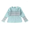 Giyim Setleri 2024 Bebek Top Pantolon Sonbahar Sonbahar Kış Şeritli Pamuk Kıyafet Aile Eşleşen Giysiler Erkek Kızlar Uzun Kollu Gömlek