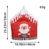 Stol täcker jul jultomten hatt täcker dekoration bordet gott år 2024 prydnad för hem navidad noel xmas gåva