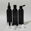 Storage Bottles 30pcs 250ml Empty Black PET Bottle With Plastic Cap For Cream Oil Shower Gel Shampaoo Cosmetic Packaging