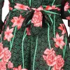 Womens African Mini Dress Traditionella kläder Dashiki Ankara Bandage Dresses Off Shoulder Print Clothes 240309