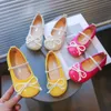 Size 21-36 Kids Flats Children Princess Shoes Spring Bright Colors Girls Mary Jane Shoes Baby Toddler Girl Shiny Leather Shoes240311