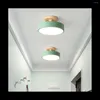 Plafonniers LED moderne nordique bois luminaire intérieur luminaire cuisine salon chambre salle de bain vert