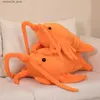 Poupées en peluche 50-65 cm Kawaii jouet en peluche de homard rouge rempli de crevettes animales poupée d'écrevisse de sauvetage oreiller doux et amusant cadeau d'anniversaire pour bébé pour enfants Q240322