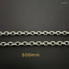 Kedjor 5.2mm TA1 Pure Titanium Angle Chain Halsband Anti Allergiska mäns neutrala förbränningsljus Hip Hop Trend Unisex Natural 600mm